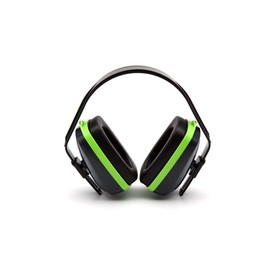 Pyramex Safety VGPM1010C Vg 10 Series Earmuff, Polyethylene/Polystyrene/Polyoxymethylene, 190 x 195 millimeters, Black/Blue/Green