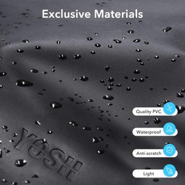 YOSH Waterproof Tashce with Adjustable Belt, Pack of 2 Waterproof Bags, Waterproof Bum Bag, Dry Bag for Outdoor Activities, Water Sports, Swimming, Boating - Black