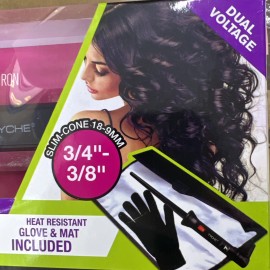Curling Iron Wand Hair Curler Twist Wave Roller with glove 3/4”-3/8”