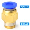 ERGAOBOY 10 Pcs 10mm Tube OD x 1/4 BSP Male