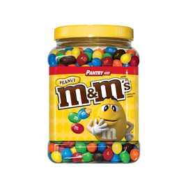 M&M's An Item Of M&M's Peanut Chocolate Candy Pantry Size plastic Jar (62 Oz.) Pack Of