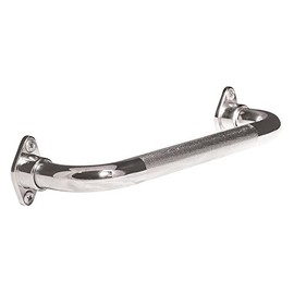 AquaSense Knurled Chrome Grab Bar with Rotating Flange, 24 Inches/60.96 cm
