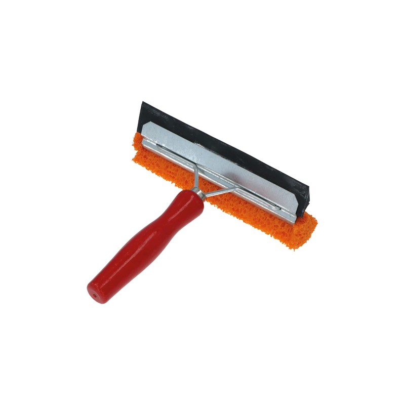 Carpoint 1729910 Scheibenreiniger Red 145mm breit kurzer Holzgriff