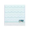Towel Museum mofusand Poppon Shark Nyan, Towel Handkerchief, Blue, Cute,