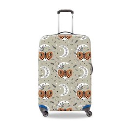 fonefunshop Suitcase Cover Protective Skin Elastic Butterfly 18x21 Small Grey Medium Suitcase Cover, gray, M, Suitcase cover