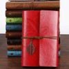 Loose Leaf Writing Books POWERTOOL Leather Cover Ruled Wirebound Journal