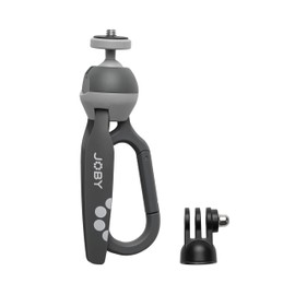 JOBY HandyPod Clip Action Mini Tripod with Carabiner for Action Camera, compatible with GoPro Range, HERO12, Insta360, Compact Camera SONY ZV-1 II (JB01838-BWW)