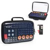 Luxtude Battery Holder Organizer with Tester, Clear Batteries Storage Organizers