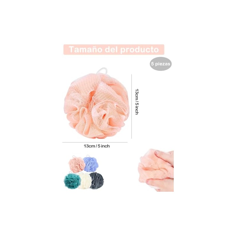 Esponja Baño Paquete Unidades Diseño Suave Duradero Higiene Corporal Diaria