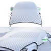 ZBGUN 1 PC Car Half Car Cover Sunshade, Windshield Hood