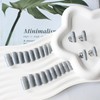 Light Grey Press On Nails Medium Long Square, Xcreando Medium