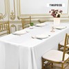 YMHPRIDE 8 Pack Satin Table Runner White Table Runner, 12x72