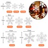 NOCHME Snowflake Window Stickers, 108 PCS Static Snow Flakes Window