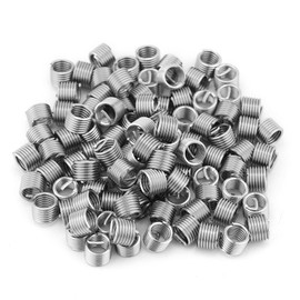 Helicoil M6 100 Pieces Wire Thread Inserts M6 Stainless Steel Helicoil Type Spiral Wire Screw Wire Sleeve Thread Repair Insert Assortment Kit M6 x 1.0 x 1.5D M6 Helicoil