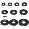 XRXYMQ Pack of 100 Washers M6 Black Washers M6 x