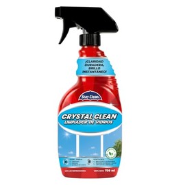 Crystal Clean de 730 ml. Limpiador para cristales y vidrios que deja espejos, vitrinas y pantallas de TV impecables. Su fórmula bloquea el polvo, manteniendo tus superficies limpias por más tiempo.