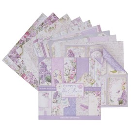 Stamperia Double-Sided Paper Pad 12"X12" 10/Pkg-Lilac, 10 Designs/1 Each