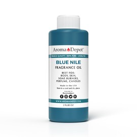 Aroma Depot 2 fl. oz Blue Nile Fragrance Oil, Perfume Oil, Scented Oil for Making, Soap, Candle Making & Incense. Used in Aromatherapy Diffusers, Warmers, and Burners. DIY Such as Lotions & Creams.