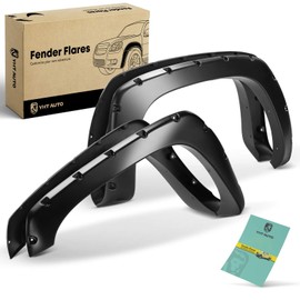 YHTAUTO Pocket Bolt-Riveted Style Fender Flares w/Hardware Kit Fit 1999-2006 Chevy Silverado & GMC Sierra 1500 2500 3500 & HD, 2007 Classic, 78"/96" Fleetside Bed, Paintable Wheel Cover Protector