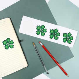 4 x Small 50mm 'Irish Shamrock' Permanent Sticker Decals for Cars/Windows/Bins/Walls etc (DW00105300)