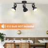 DLLT Ceiling Spotlight Fixture,3-Light Directional Track Lighting, Flush Mount Tracking