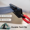 BRBASAP 30Pcs Tarp Clips Heavy Duty Lock Grip Clamps for