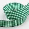 Green Gingham Ribbon 16mm x 10 Metres
