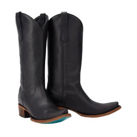 Lane Women's Emma Jane Western Boot Snip Toe - LB0558B 9 M US Black
