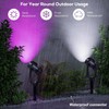 SUNTHIN Outdoor Landscape Lighting with Remote, RGBW Color Changing Spot