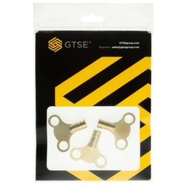 GTSE Pack of 3 Brass Radiator Key, Radiator Bleed Key, Radiator Bleed Valve Key, Clock Type Radiator Key, for Bleeding and Air Vent, Key to Bleed Radiator UK