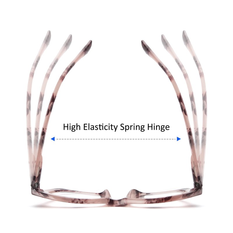 REAVEE 3 Pack Oprah Style Reading Glasses Blue Light Blocking