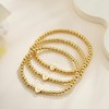 Decholly Gold Bracelets for Women Teen Girl Gifts - Letter