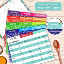 250 Pack Recipe Cards Box Set, 7.5 inch x 4.5 inch Recipe Box with Cards and Dividers, 5 x 7 Inch Recipe Cards & 15 Category Dividers, Recipe Organizer Set Watercolor Floral in Blue Design