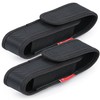 Moobibear 2-Pack Nylon Flashlight Holster for Duty Belt, Adjustable Small