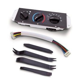 1ST 55037473AB HVAC Climate Control Module Panel with Harness, A/C Heater Air Conditioning Control Unit for Jeep Wrangler TJ 1999-2004, Replaces OE: HS373 55037473AA