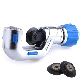 Bearing Tube Cutter, 4EVERHOPE Heavy Duty Copper PVC Stainless Steel Cutter with 2 Blades (4-32mm)