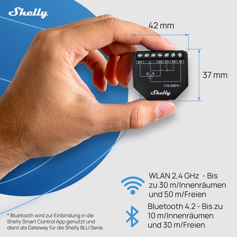 Shelly Shutter (2 Pieces) & BLU RC Button 4 (Bundle)