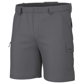 HUK Standard A1A Quick-Dry Performance Fishing Shorts for Men, Night Owl, Large