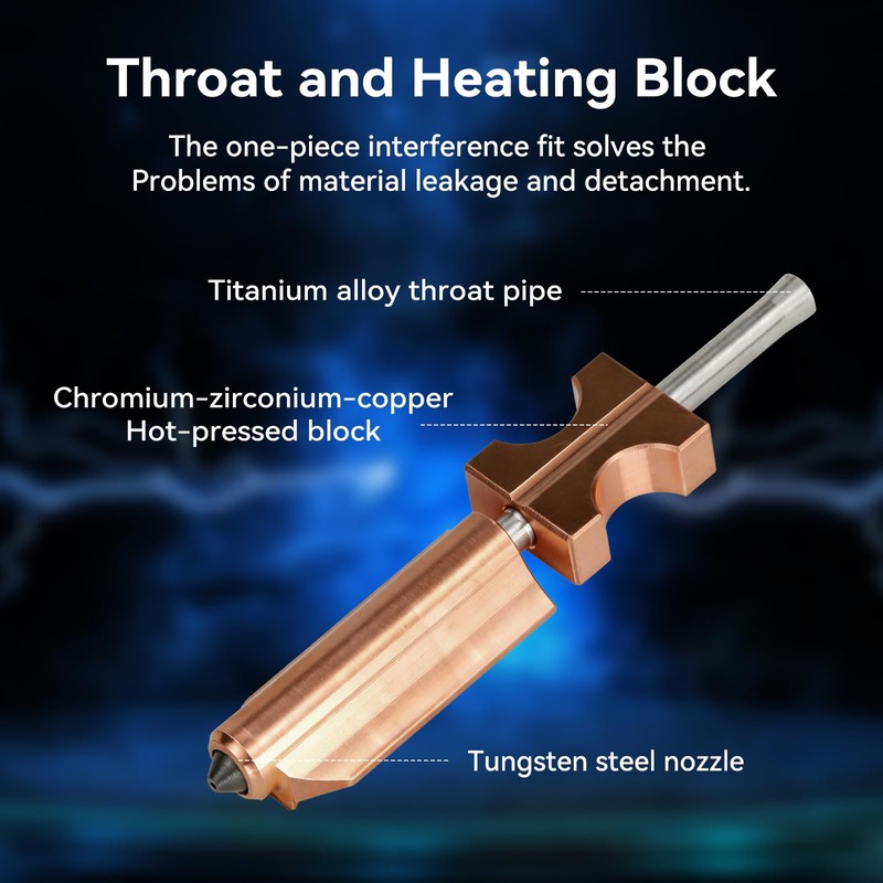 for Flashforge AD5X Nozzle, Tungsten Carbide 3D Printer extruder hotend,