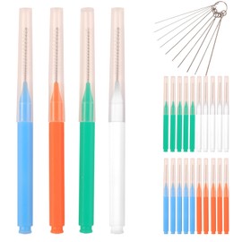 RWNXKARN 30 Pcs Shower Head Cleaner Tool with Shower Head Cleaning Brushes & Showerhead Cleaner Picks - Unclogs Clogged Nozzles, Removes Hard Water Deposits & Small Gaps | Durable Bristle Design