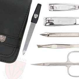 DREI SCHWERTER Germany Massa Manicure Set 6 Pieces Leather