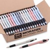 Sikao Pens Bulk, 60Pack Morandi Gripped Slimster Bulk Ballpoint Smooth
