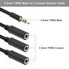 Xilaghy 3.5mm Headphone Splitter 1 to 3-Ways 3.5mm (1/8") TRRS