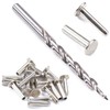 Cutlery Rivets (10 Pack) + [1] Step Drill for DIY