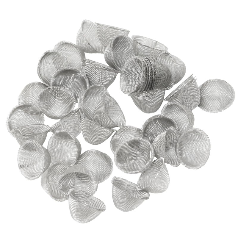 Honbay 50PCS Stainless Steel Pipe Screens Conical Design Bowl Screen