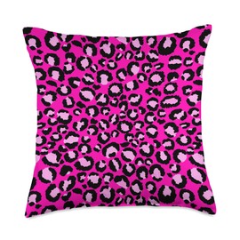 Animal Printzz Pink Leopard Animal Print Pattern Cute Cheetah Throw Pillow, 18x18, Multicolor