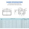 CNCMANS SBR20-800mm Linear Rail Linear Rails and Bearings Kit 2Pcs
