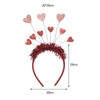 Valentine's Day Heart Headband Love Hoops, Fancy Dress Up, Sequin
