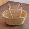 Seagrass Basket Oval Storage Hamper 2 本手 Medium