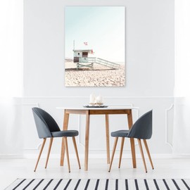 Fine Art Canvas Santa Monica 2 Canvas Wall Decor by Artist Sisi & Seb for Living Room, Bedroom, Bathroom, Kitchen, Office, Bar, Dining & Guest Room - Ready to Hang - 35 in x 46 in